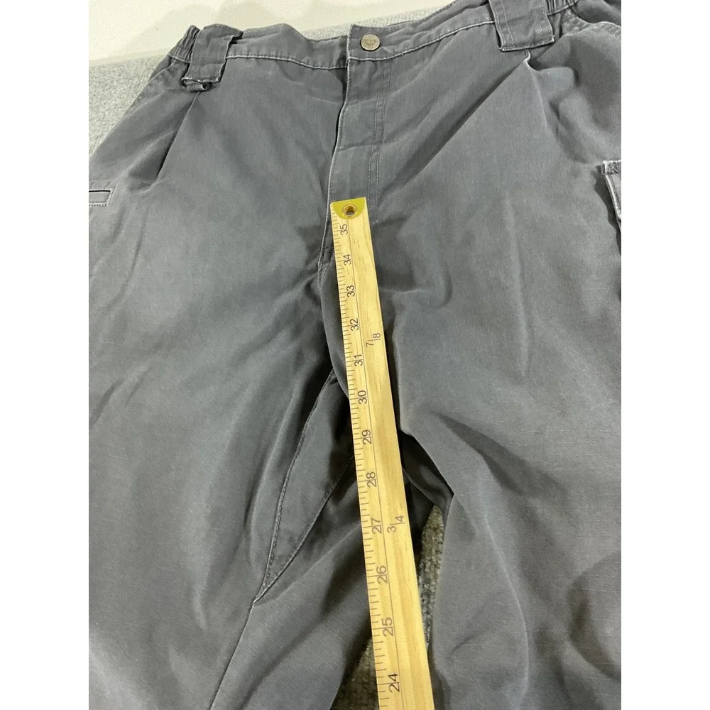 5.11 Tactical Pants Mens 38x35 Gray Cargo Utility Ripstop Workwear Outdoor Hikin